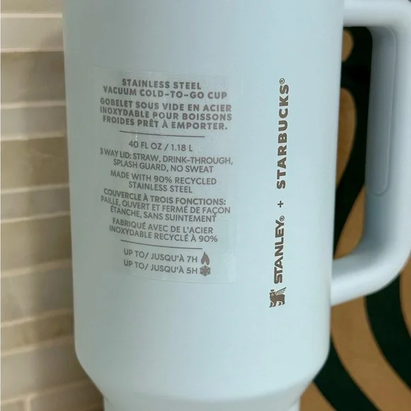 NWT Stanley x Starbucks Spring Blue 2024 Tumbler 40oz Quencher Limited - Picture 3 of 10